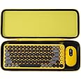 Aenllosi Custodia Rigida Portatile per Logitech POP Keys Tastiera Meccanica（Sola Custodia） (Yellow)