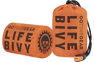 Go Time Gear Life Bivy - Saco de dormir térmico de emergencia, uso como saco de dormir de emergencia, saco de dormir de supervivencia, manta de emergencia de Mylar