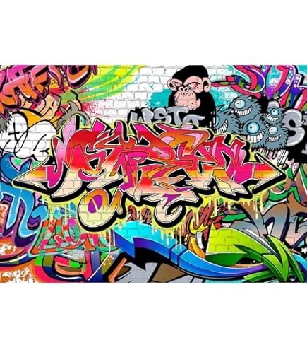 Runa art Tableau Décoration Murale Graffiti Street Art 120x40 cm - 3