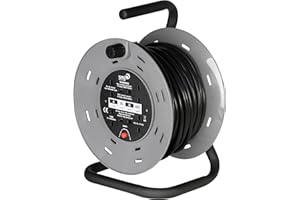 SMJ Electrical CTH2513 Cable Reel, 3120 W, 240 V, Black/Grey, 25 Meter