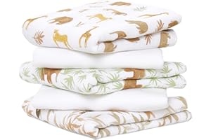 Aden + Anais™ Essentials Baumwoll-Musselin-Spucktücher tanzanie in 5er-Packung