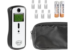 ‎ALCA alca® Alkoholtester Polizeigenau - Digitaler Promilletester - Komplettset mit Gratis Kalibrierung