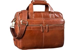STILORD 'Explorer' Sac Professeur Cuir Homme Femme - Grand Cartable Vintage en Cuir Véritable avec Bandoulière Séparateurs & Compartiment Ordinateur - Sacs Travail