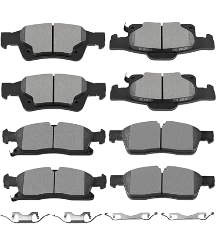 Front & Rear Ceramic Brake Pad Set For Jeep Grand Cherokee Dodge Durango 2011-2018