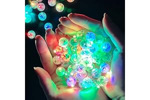 KEWUZY 100 unidades de luces LED para globos, mini luces LED, redondas, mini bolas de luz LED, decoración de Navidad para cumpleaños, bodas, fiestas, Halloween, Navidad, carnaval, bar, club, decoración