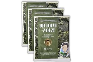 ‎JEOLLANAMDO THE KITCHEN OF KOREA Wando Gewürzter und gerösteter Seetang | 3er Set à 18 g | Zweifach geröstet & mit Sesamöl verfeinert | Gesund Seetang Koreanische Lebensmittel | Perfekt zu Reis, Bento & als Snack