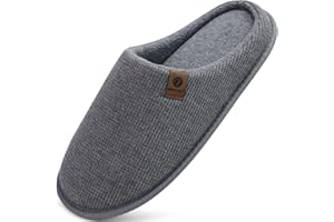 ONCAI Zapatillas Casa Hombre Espuma de Memoria Algodón con Pantuflas de Estar de Imitación Forro de Sintética para Invierno Interiores y Exteriores Suela de Goma Antideslizante EU Talla 40-49