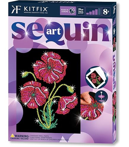 Mammut Sequin Art Paillettenbild Vogel – Bastelset Mit Styroporrahmen 27x37 Cm Ab 8 Jahre