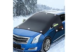 VINCONA Frontscheibenabdeckung Scheibenabdeckung Auto Winter ,windschutzscheibe 10 Magnet & 6 Riemen, Türgriffe abdecken, autoabdeckung Für Die Gegen, Schnee, EIS,Frost,UV,Größe für SUV/Auto Groß Oder KleinB
