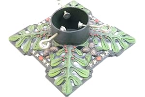 Clever-Deko nostalgischer Retro - Weihnachtsbaumständer/Nostalgie - Christbaumständer aus Guss Eisen/Gusseisen Metall Wasserbecken