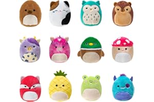 Squishville by Original Squishmallows All-Star Squad - 12 All-Star Fan Favourites, Including Hans, Cam, Malcolm, Avery, and more - Amazon Exclusive