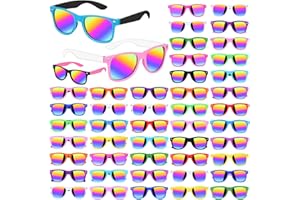 Gifts2U Sonnenbrille Partybrille, Neon Sonnenbrille Kinder Sonnenbrillen Set Brillen Spaßbrille Lustige Party Brille für Strand Partypool Partyzubehör Jungen Mädchen Kinder Party