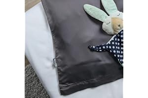 ‎AGA.PIE AGAPIE - Bambus Lyocell Kinder-Kopfkissenbezug 60x40 cm - Dunkel-Grau, 100% Bio Oeko-Tex 100, für Allergiker, Antibakteriell, Ganzjahres-Bettwäsche, Atmungsaktiv, Geruchshemmend, Besonders sanft