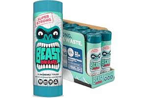 BEAST BIN BAGS, 10 Rolls of 10 x 30 Litre Bags (Total 100 Bags) - Made From 100% Recycled LLDPE - Incredibly Strong, Tall and Slim Drawstring Pedal Blue Bin Bags