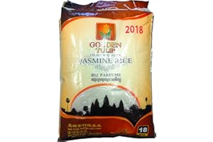Riz Cambodge parfumé au Jasmin de qualité premium - Marque Golden Tulip - Cambodge (Sac de 5KG, 10KG ou 18KG) (18KG)