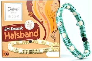 DALIAS DOGS EM-Keramik-Halsband für Hunde & Katzen - Maßanfertigung EM-Band Original US-Paracord (21-30 cm, Mint)