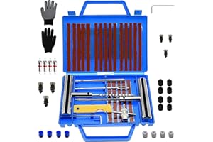 Yuille Reifen Reparatur Set,PKW Autoreifen Reparaturset,Tyre Puncture Repair Kit,Flat Tyre Repair Kit,Tubeless Reifen Reparatur Kit,Auto Reifen Flickzeug