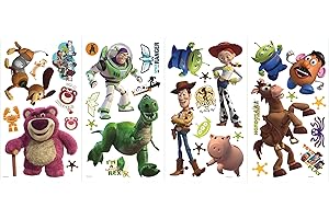 RoomMates RMK1428SCS Decorazione Gigante Toy Story brilla al Buio, Multicolore, taglia unica