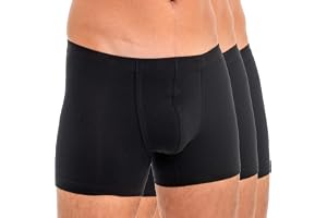 HERMKO 3901 3-pack boxershorts för män av 100 % ekologisk bomull