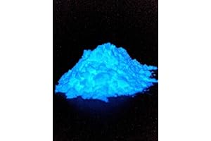 POLYMENT GMBH Polvere luminosa professionale di alta qualità, molto luminosa al buio, in polvere di luce UV autoilluminante, pigmenti fluorescenti, Glow in the Dark (verde, blu, giallo, viola, verde, blu, 100 g)