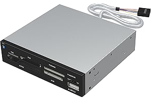 SABRENT Wewnętrzne czytniki kart – czytnik kart USB 7 w 1, czytnik kart pamięci flash, obsługuje SD/micro SD, M2, MMC, MS, SDHC Mini SDHC Micro SDHC, XD, CF, MD (CRW-UINB)