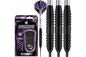 ‎WINMAU Winmau Apocalypse Brass Softip Dartpfeile Set mit Flights und Schäfte