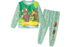 Pitevotur Boys Gruffalo Pyjamas Kids Book Pjs Set Pajamas Sleepwear 2-12 Years