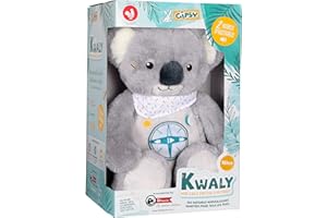 Gipsy Toys - Koala conteur d’histoires - Peluche qui parle interactive - version française - 2 heures de contes merveilleux pour enfants de 2 à 8 ans 056071 Gris