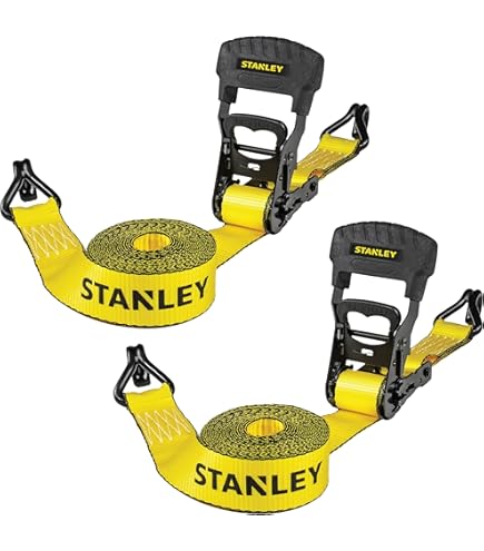 Cat 980096N Lot De 4 Sangles D'arrimage à Cliquet Robustes 4,8 M X 3,8 Cm 453,6 Kg