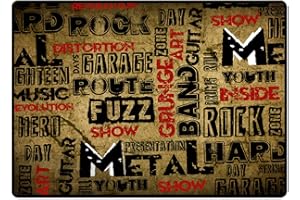 YUANZHOU Alfombras Acusticas Alfombra Bateria Electronica 120CM * 80CM,E