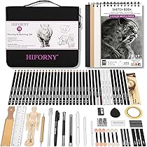 KIMIGO Set Da 60 Matite Da Disegno Professionali - Kit Completo Per Artisti E Principianti - Foto 4