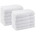 Biancoperla Set Asciugamani 2+2 In Spugna Di Cotone Con Balza In Cotone Stampato Ninfa