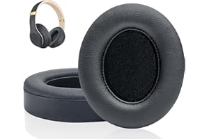 Link Dream Ersatz Ohrpolster für Beats Studio 3 Studio 2, Beats Kopfhörer Ohrpolster mit Weichem Proteinleder, Geräuschisolierung Memory-Schaum für Beats Studio 2 Studio 3 (Titanium)