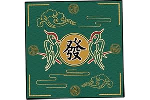 XJKLBYQ Mat Mahjong, tapis de table Mahjong, 27.6x27.6 '' Couverture de table de réduction antidérapante et de bruit pour Mahjong, poker, jeux de cartes, jeux de société, tapis résistant au glissement