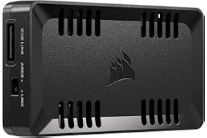 ‎CORSAIR Corsair Commander Duo iCUE LINK RGB Beleuchtungs- und Lüftersteuerung – Steuerung von 12 Verketteten PWM-Lüftern, Enthält Zwei Flexible Temperatursensoren – Schwarz