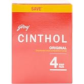 Cinthol Bathing Soap, Original, 100g (Pack of 4)