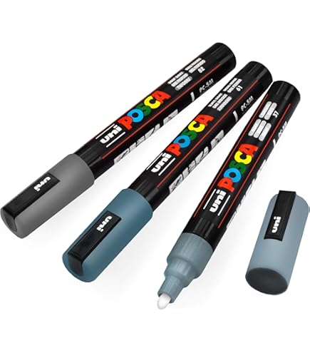 Posca - PC-3M - Paint Marker Art Pens – 0.9-1.3mm - Set of 8 in Gift Box (Autumn Tones