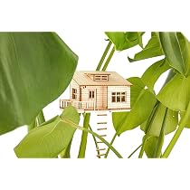 Cabane Miniature Tiny Treehouse Pour Plantes - Puzzle Bois DIY - Décoration Intérieur - Fabriqué En Allemagne