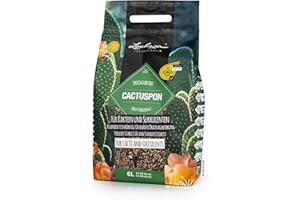 LECHUZA-Pflanzsubstrat CACTUSPON 6 Liter | für Kakteen und Sukkulenten | toffrei und ohne Düngemittel | 19546