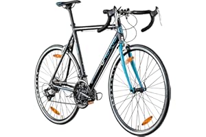 Galano Giro d'Italia Bici da corsa 28 pollici, da uomo e da donna, 155-175 cm, con deragliatore a 14 posizioni e cerchioni, freni con gancio, telaio diamantato, ruota 23c