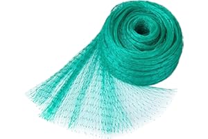 GWHOLE 4M x 10M Filets de Jardin Anti-Oiseaux Maille de 1,5cm- Filet de Protection pour Bassin d'eau, Fruits, Fleurs, Légumes et Plantes