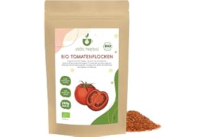 IDDA Herbal Tomatflingor BIO 250g, Krossade Torkade Tomater, Ekologiska Tomat Flingor för Matlagning