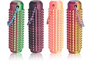 Senshuomy 4PCS Little Ouchies Pain Fidget Toys,Pain Stimming Fidgets,Ouchies Fidget Spiky Fidget Toy for Adults & Teens, Anxiety Relief & Adhd, Pocket-Sized for Work & Study (4 PCS Solid color)