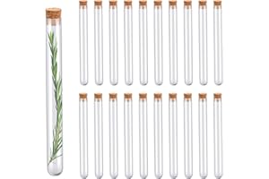 ESPIRITO REBELDE 20 Provette di Vetro 18x180mm (32ml) con Tappo di Sughero | Per Spezie, Oli Essenziali, Decorazioni e Bonbons | Ideali per Laboratori e Fai da Te | Bomboniere di Matrimonio