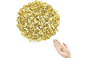 HZZXCH 200 PCS Split Pins, Round Paper Fasteners Split Pins Practical Butterfly Pin Gold Paper Fasteners, Small Splits rRings Brads for Crafting DIY Scrapbook Household