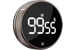 BLUE SNAIL BlueSnail Cucina Timer con LED Digital Display Smart Efficana per Home Classroom Palestra Ufficio, Volume e Luminosità Regolabile Timer di produttività