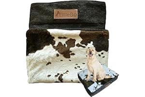 Ellie-Bo Ersatzbezug für Hundebett mit Kuhfell-Imitat, 56 x 41 cm, Gr. S