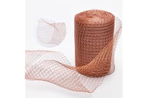 Supvox Copper Mesh for Rat Control, Cuttable Metal Weave, 12CM*3M | Helps Block Rodent Gaps, Cuttable Copper Weave, Flexible Wire Mesh, Garden Use, Customer Support
