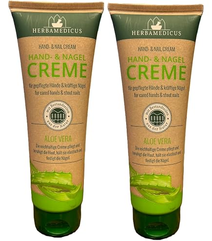 Aloe Vera Hand- und Nagelcreme, 125 ml Herbamedicus : Amazon.de: Kosmetik