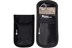 Defender Signal Blocker Mini 2 Pack - RFID Blocking Faraday Pouch - Police Accredited Car Key Signal Blocker Pouch - Protection for Keyless Fobs - Works with Remote Entry Keys